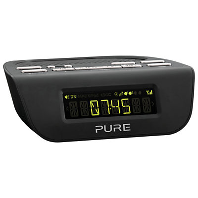 Pure Siesta Mi Series 2 DAB/FM Bedside Clock Radio Black Pure Siesta Mi Series 2 DAB/FM Bedside Clock Radio Black